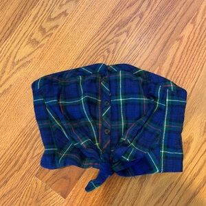 Urban Outfitters plaid tube top